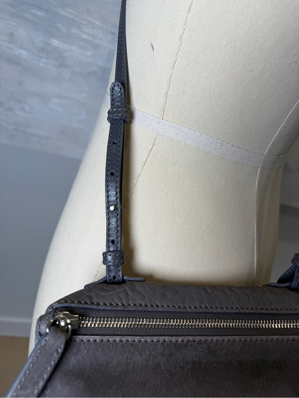 Givenchy Gray Pony & Pebbled Leather Crossbody Pandora - Picture 6 of 16